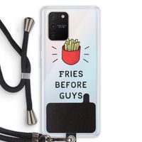 Fries before guys: Samsung Galaxy S10 Lite Transparant Hoesje met koord