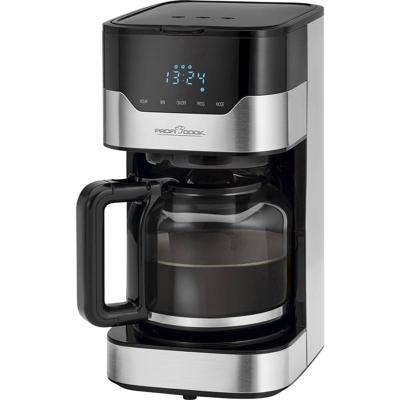 Profi Cook PC-KA 1169 Koffiezetapparaat RVS, Zwart Capaciteit koppen: 14 Glazen kan