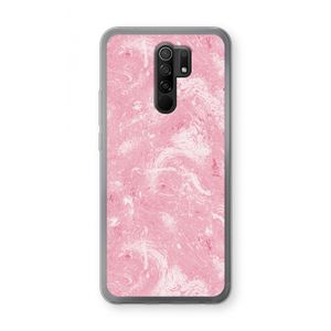 Abstract Painting Pink: Xiaomi Redmi 9 Transparant Hoesje