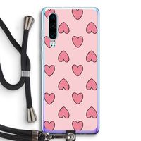 Ondersteboven verliefd: Huawei P30 Transparant Hoesje met koord