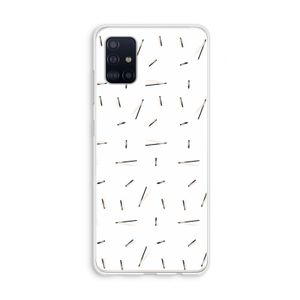 Hipster stripes: Galaxy A51 4G Transparant Hoesje