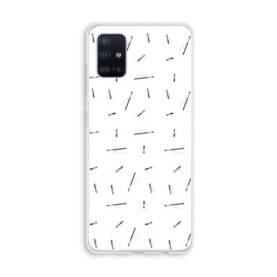 Hipster stripes: Galaxy A51 4G Transparant Hoesje