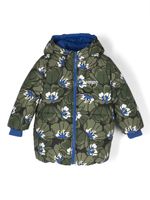 Kenzo Kids veste matelassée à design réversible - Vert - thumbnail