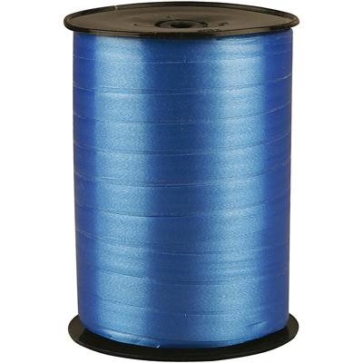 Creativ Company Cadeaulint, b: 10 mm, glossy, blauw, 250 m/ 1 rol