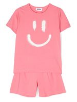 Molo pyjama Luvis à imprimé smiley - Rose - thumbnail