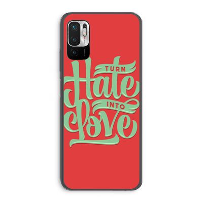 Turn hate into love: Xiaomi Redmi Note 10 5G Transparant Hoesje