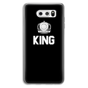 King zwart: LG V30 Transparant Hoesje