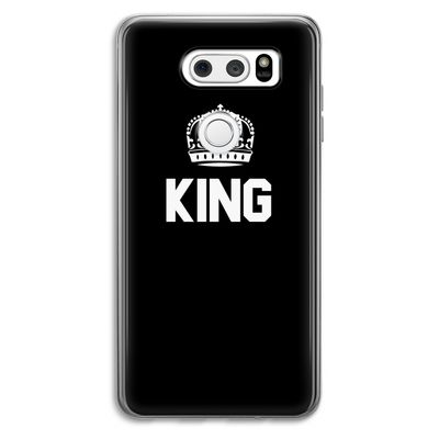 King zwart: LG V30 Transparant Hoesje