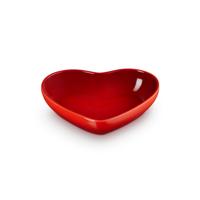 LE CREUSET - L' Amour - Diep bord hart 20cm Kersenrood