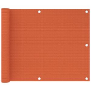 VidaXL Balkonscherm 75x300 cm hdpe oranje