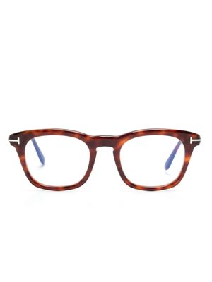 TOM FORD Eyewear lunettes de vue à monture carrée - Marron