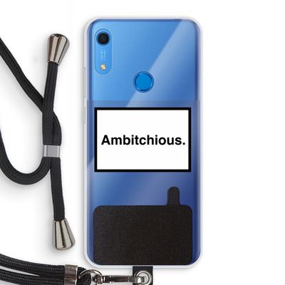 Ambitchious: Huawei Y6s Transparant Hoesje met koord
