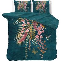 Dreamhouse Kamala Dekbedovertrek Botanisch Groen-2-persoons (200 x 200/220 cm)