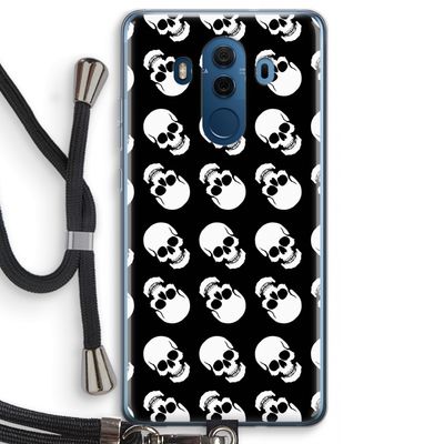 Musketon Skulls: Huawei Mate 10 Pro Transparant Hoesje met koord