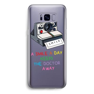 Smile: Samsung Galaxy S8 Transparant Hoesje