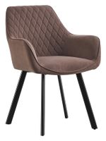 Artistiq Eetkamerstoel 'Artemus' Velvet, kleur Bruin