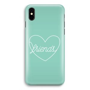 Friends heart pastel: iPhone X Volledig Geprint Hoesje