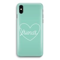 Friends heart pastel: iPhone X Volledig Geprint Hoesje