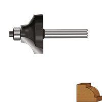 Rotec HM Kwartrondprofielfrees | GOLD-LINE | ø24.7 | R=6 | d2=12 - 272.12.0600