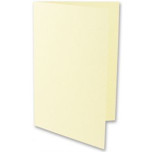 5x stuks blanco kaarten ivoor A6 formaat 21 x 14.8 cm   -