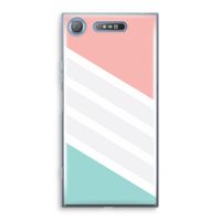 Strepen pastel: Sony Xperia XZ1 Transparant Hoesje