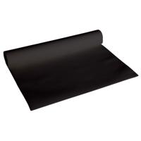 Cosy &amp; Trendy Tafelloper - papier - zwart - 480 x 40 cm   -
