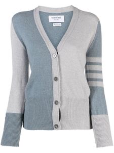 Thom Browne cardigan en cachemire à col v - Gris