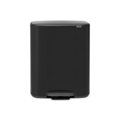 Brabantia Bo Pedaalemmer - 60 liter - kunststof binnenemmer - matt black 211362