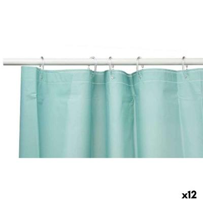 Douchegordijn Berilo Groen Polyethyleen EVA 180 x 180 cm (12 Stuks)