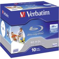 Verbatim 43736 Blu-ray BD-R DL disc 50 GB 10 stuk(s) Jewelcase Bedrukbaar - thumbnail