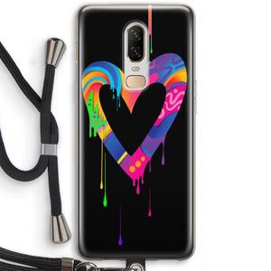 Melts My Heart: OnePlus 6 Transparant Hoesje met koord