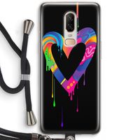 Melts My Heart: OnePlus 6 Transparant Hoesje met koord