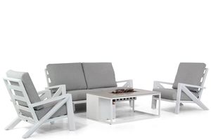 Santika Cinta/Cosiloft 120 cm stoel-bank loungeset 4-delig