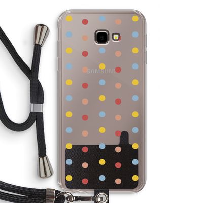 Bollen: Samsung Galaxy J4 Plus Transparant Hoesje met koord