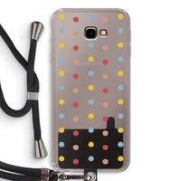 Bollen: Samsung Galaxy J4 Plus Transparant Hoesje met koord