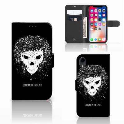 Telefoonhoesje met Naam Apple iPhone Xr Skull Hair Telefoonhoesje met Naam Apple iPhone Xr Skull Hair