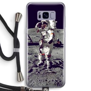 Spaceman: Samsung Galaxy S8 Transparant Hoesje met koord