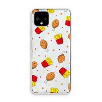 Chicken 'n Fries: Pixel 4 Transparant Hoesje