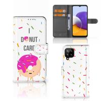 Samsung Galaxy A22 4G | M22 | Book Cover | Donut Roze Samsung Galaxy A22 4G | M22 | Book Cover | Donut Roze