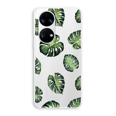 Tropische bladeren: Huawei P50 Transparant Hoesje