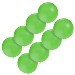 Grote ballonnen 60 cm - Set van 8x stuks - groen - Feestartikelen/versiering - verjaardag