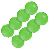 Grote ballonnen 60 cm - Set van 8x stuks - groen - Feestartikelen/versiering - verjaardag