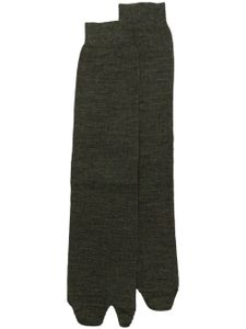 Maison Margiela chaussettes Tabi en laine mélangée - Vert