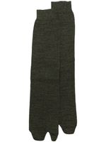 Maison Margiela chaussettes Tabi en laine mélangée - Vert