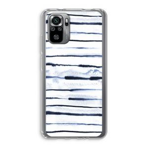 Ink Stripes: Xiaomi Redmi Note 10S Transparant Hoesje