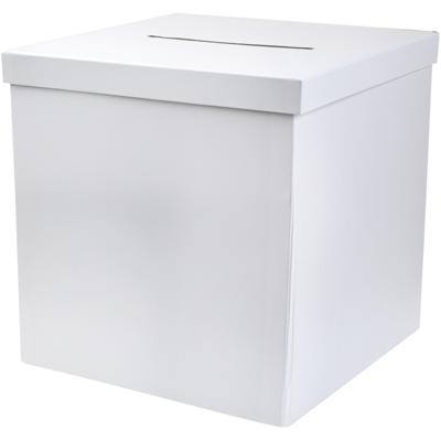 Enveloppendoos basic - Bruiloft - wit - karton - 20 x 20 cm - box voor cadeau enveloppen