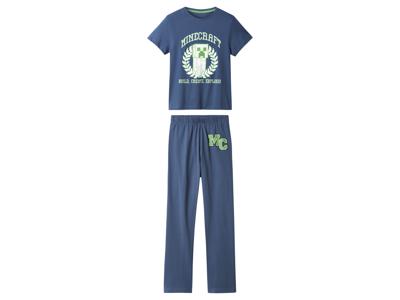 Minecraft Kinder pyjama (Blauw, 110/116)
