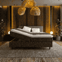 Boxspring Met Opbergruimte Hotel 180x210 Cm Comfortschuim (4 Cm) Medium & Met Opbergruimte Nova Spring - Dekbed-Discounter.nl