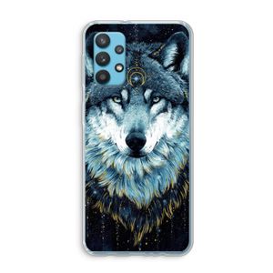 Darkness Wolf: Samsung Galaxy A32 4G Transparant Hoesje