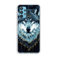 Darkness Wolf: Samsung Galaxy A32 4G Transparant Hoesje
